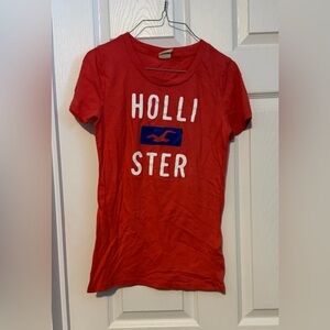 Vintage Hollister Babydoll Top Y2k Baby Tee Shirt Medium Graphic Logo Shirt GUC
